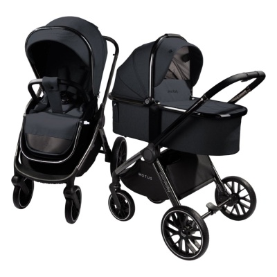 Коляска детская 2 в 1 Amarobaby Motus V2 серый 01